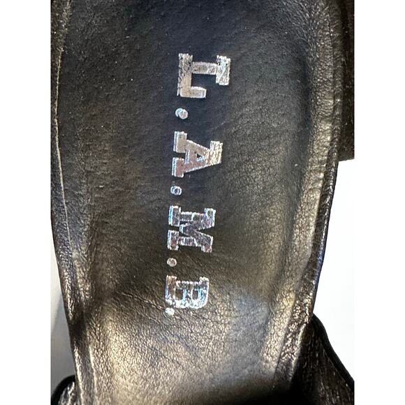 L.A.M.B. Strappy Heels Leather & Calf Hair Size 9 - Picture 12 of 12